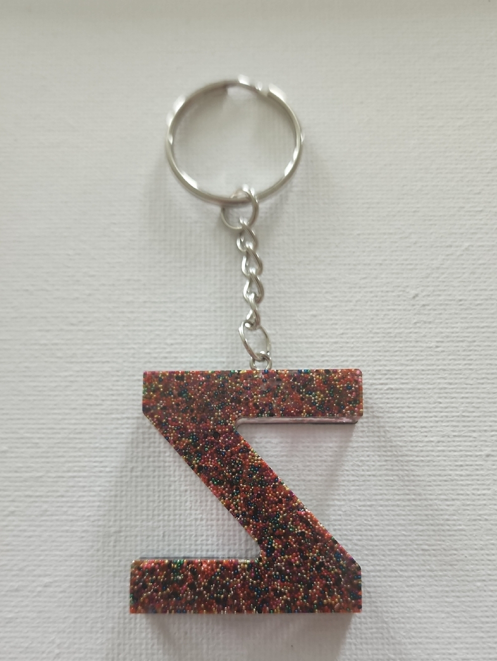 Letter z Keychain resin